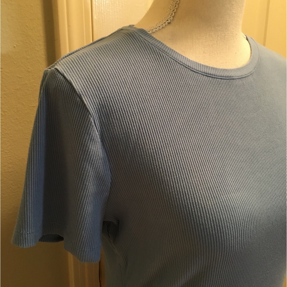 NINE WEST Ribbed Tee - Picture 4 of 9